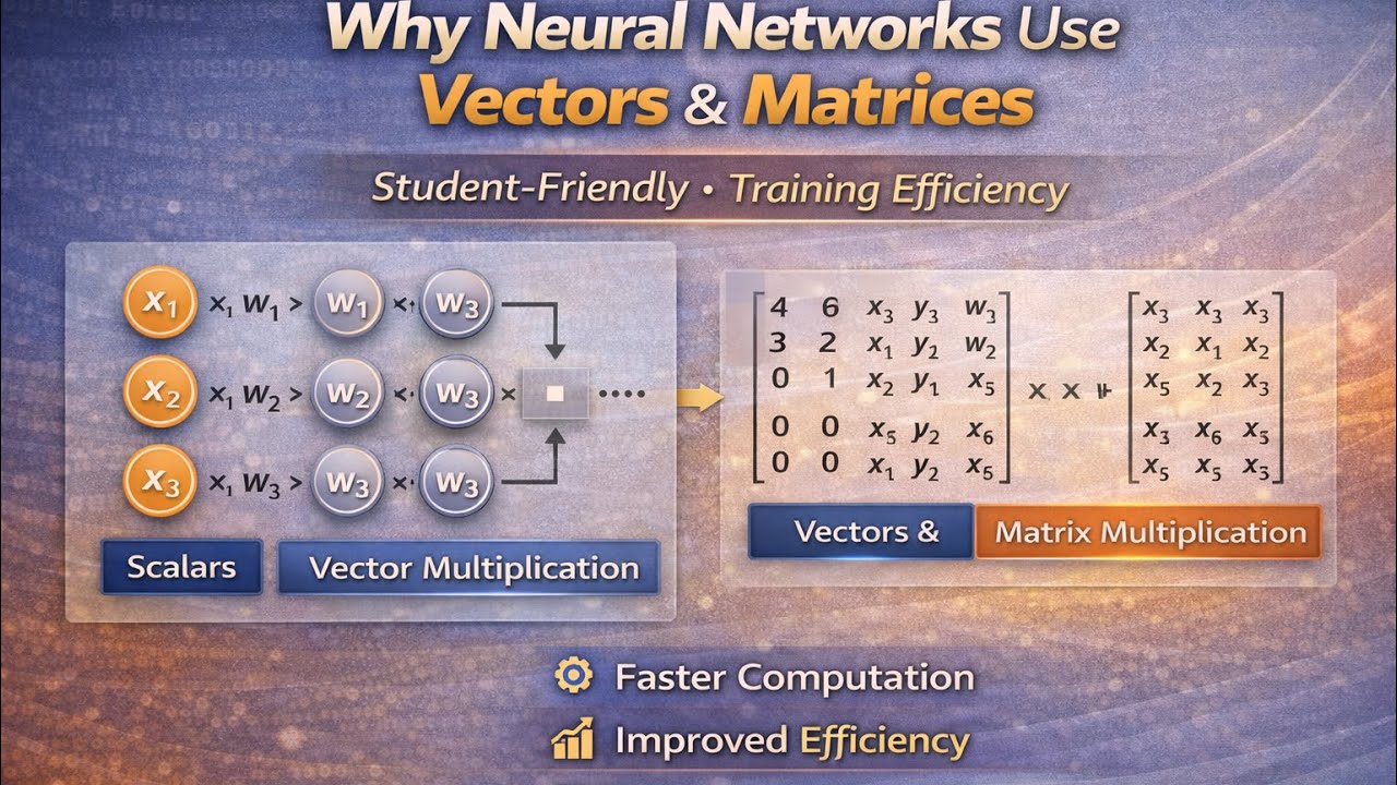 Why Neural Networks Use Vectors and Matrices (Mathematical View ...