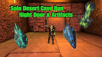 ARK Solo Desert Cave Speed Run & Artifacts
