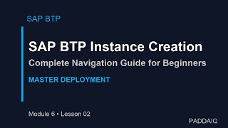 SAP BTP Service Instance Creation: Complete Navigation Guide for Beginners
