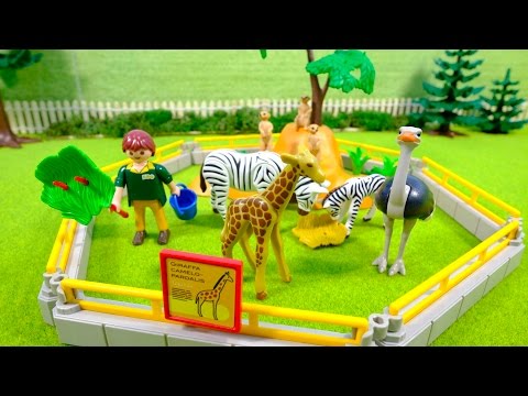 プレイモービル 🌈 動物の囲い Playmobil Wild Animal Enclosure