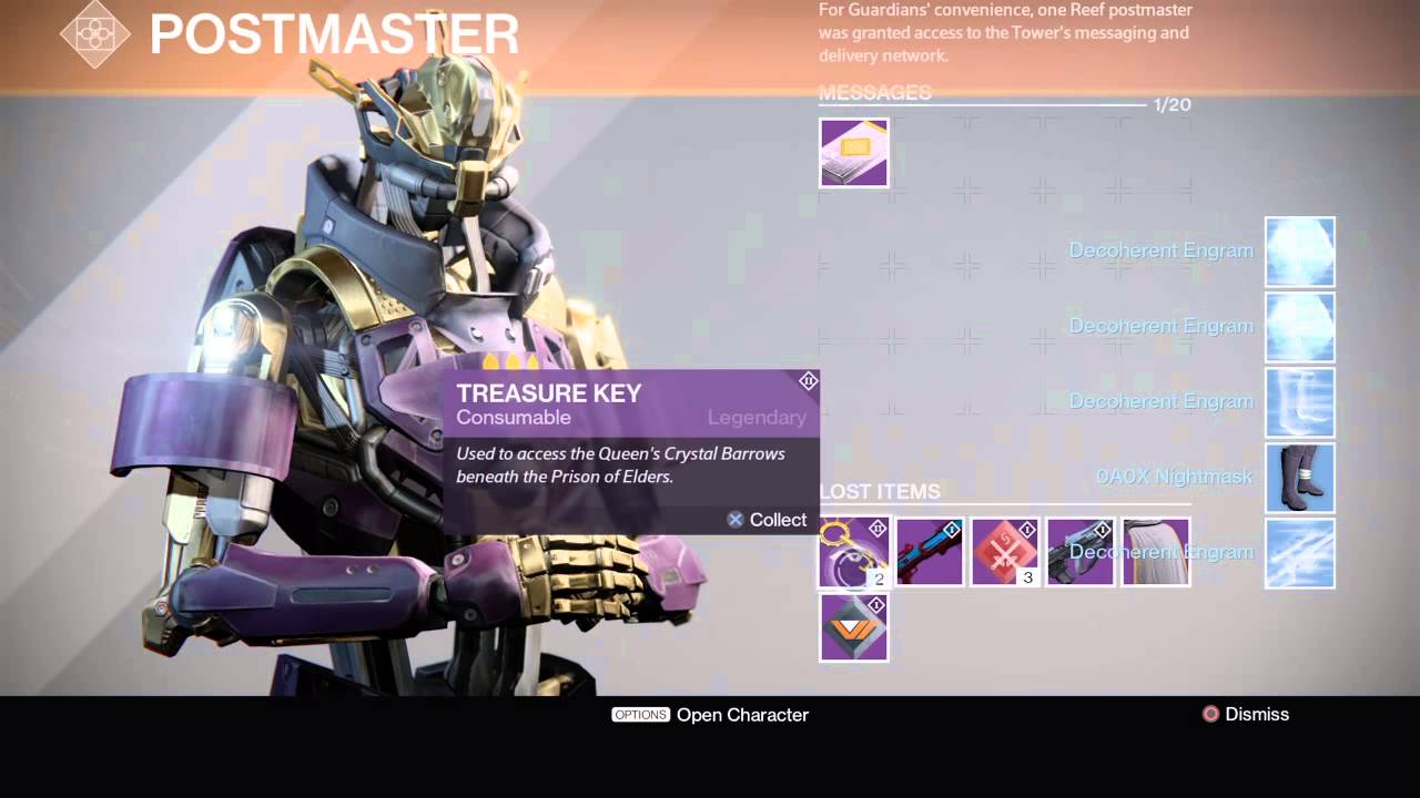 Destiny - First Time in The Reef - Reef Tour + 64 Engram Decryption + The Ram GET