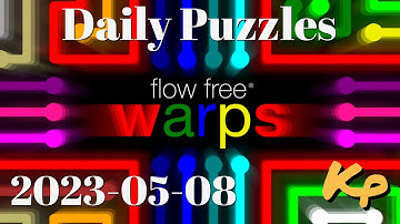 Flow Free Warps - Daily Puzzles - 2023-05-08 - May 8th 2023