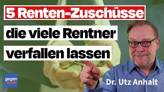 Rente 5 Zuschüsse Die Viele Rentner Verfallen Lassen