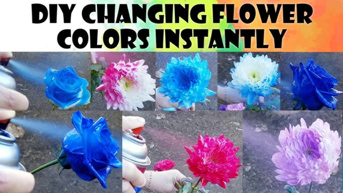 How to: Paint artificial flowers with Spray Paint vs Acrylic Paint 