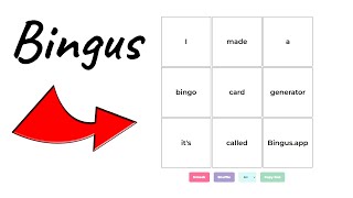 Introducing bingus.app, my bingo card generator Bingo Card Generator Tutorial Best New Bingo Sites