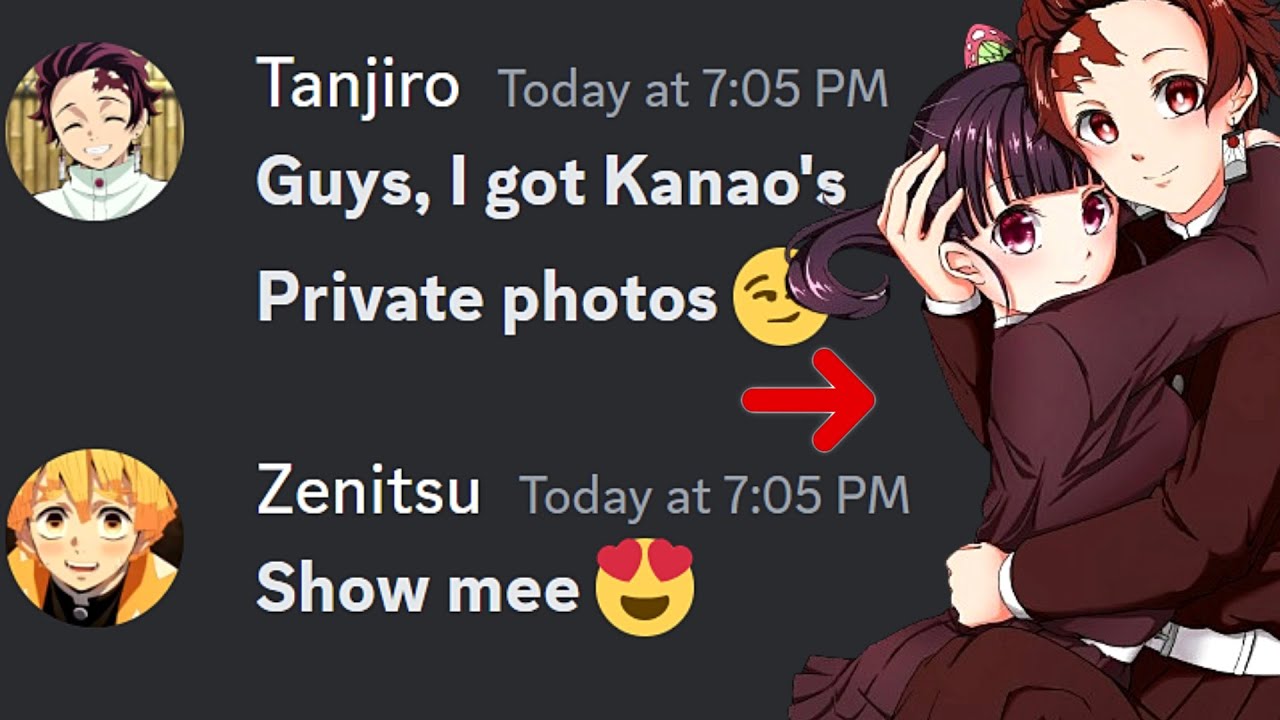 If Tanjiro got Kanao's Private photos....