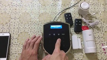 WM2GR     Step 2   Simple Set up on panel for the GSM part and sensors pariingcoding