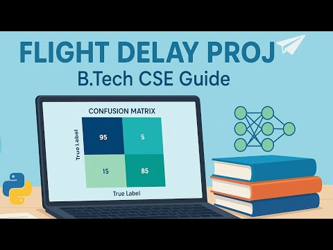 Flight Delay Prediction | B.Tech CSE Mini-Project Tutorial #miniproject #ai #machinelearning #coding