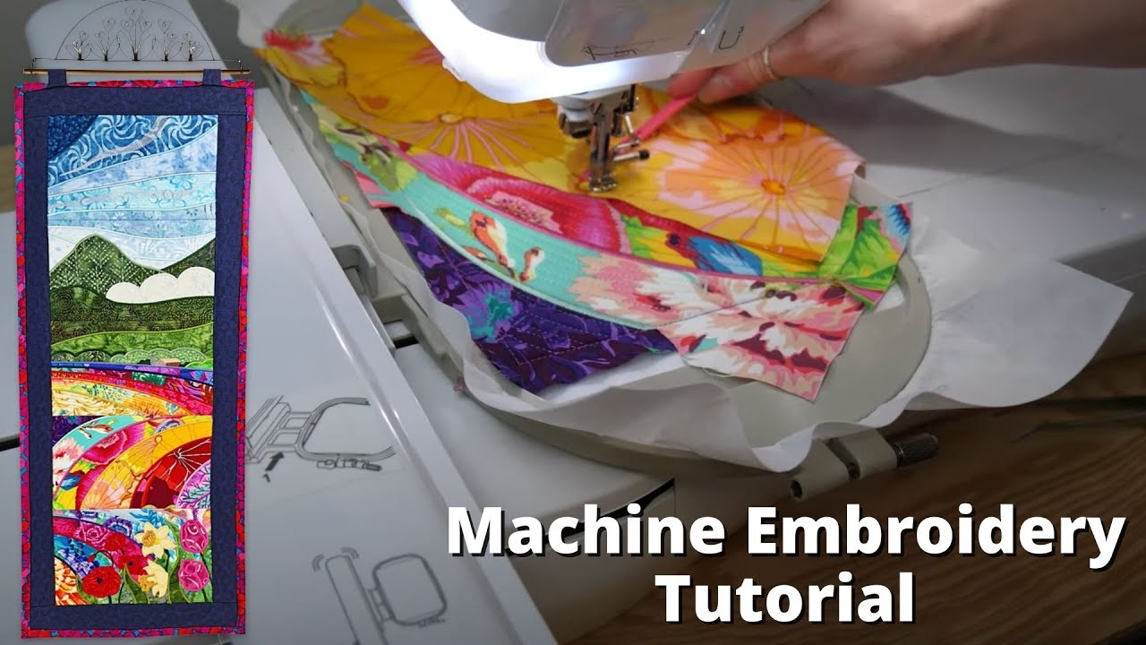Fields Of Flowers Hanger/Runner Machine Embroidery Tutorial