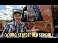 George young keeps it old school