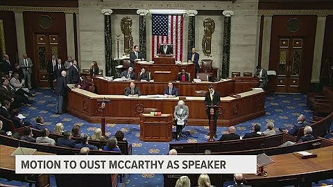 House speaker Kevin McCarthy facing motion to oust him from position