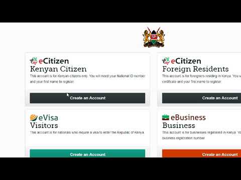 Kenya - Register for an E-Citizen Account - English