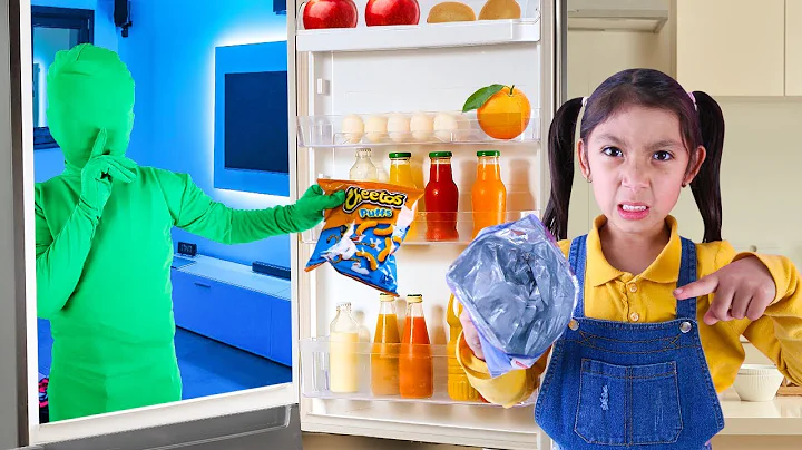 Maddie & Kaden’s Secret Fridge Healthy vs Junk Food Mission!