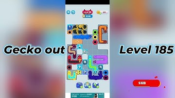 Gecko Out Level 185 Walkthrough 🧩 | Step-by-Step Puzzle Guide | SolutionGuruji