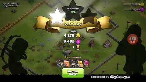 Testing Mobizen with Clash of clans