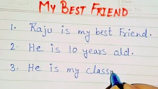 My best friend || 5 lines essay on my best friend || 5 lines on my best friend || 5 lines essay