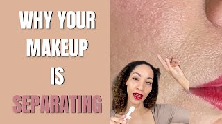 Why your makeup is separating and how to fix it #makeuptiktok