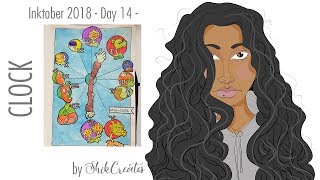 Inktober 2018 - Day 14 - Clock - inspired by plants vs zombies Inktober 2018 - Day 14 - Clock - inspired by plants vs zombies