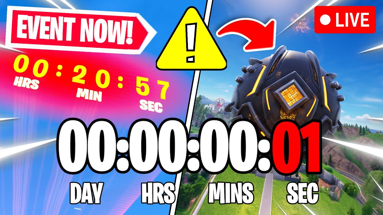 FORTNITE EVENT COUNTDOWN LIVE🔴 24/7 & In-game Zero Point Event Right Now!