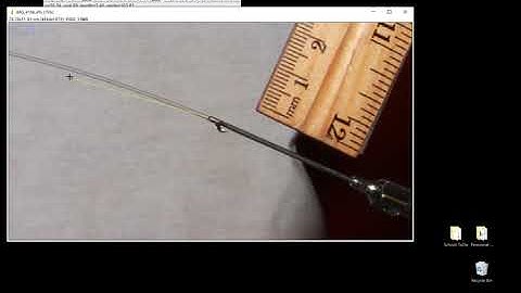 Jet length and drop size measurements in imageJ