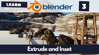 How to Extrude and Inset in Blender