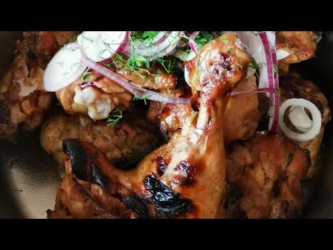 Куриный шашлык./Рецепт со