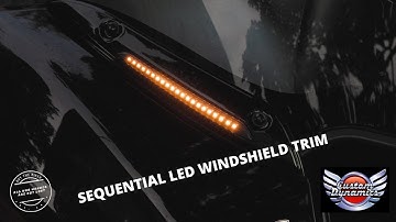 Install Custom Dynamics Sequential Windshield Trim For A Harley Davidson Road Glide In Minutes!