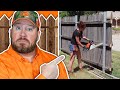 Joe Everest April Wilkerson DIY Fence Reaction
