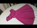طريقة قص وخياطة فستان اوف شولدر بسهوله للاطفال ب 60 جنيه بس من متر وربع قماش