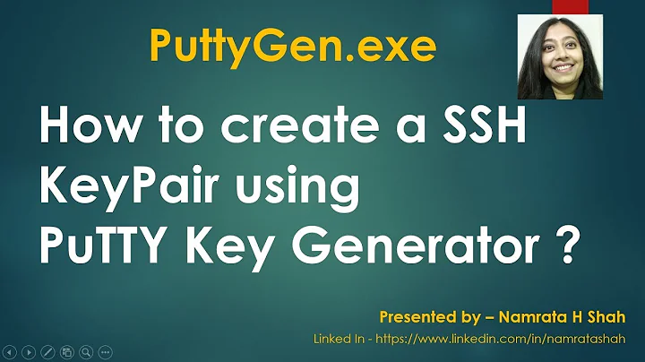 How to create a SSH KeyPair using Putty Key Generator