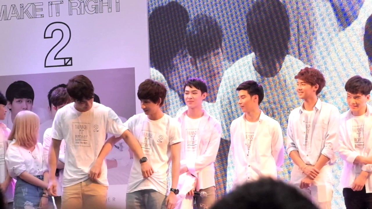 ช่วงสัมภาษณ์2/3 @ งานแถลงข่าว make it right season2  ซิกแพค+ฉากจูบ