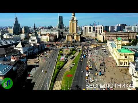 Комсомольская площадь - аэросъёмка Москвы