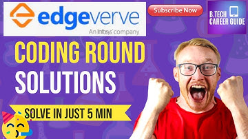 EdgeVerve Coding Round Solutions | Super Easy 😍😍😍😘🥰🤩 | Solve in 10mins | Asap