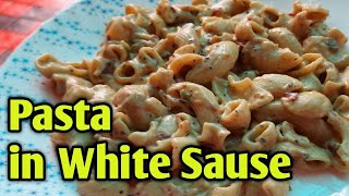 വൈറ്റ് സോസ് പാസ്ത ഉണ്ടാക്കുന്ന വിധം | Pasta in White Sauce Recipe in Malayalam