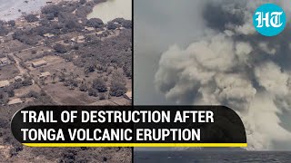 Tonga Island devastated after powerful Volcanic eruption caused Tsunami; 3 killed, scores injured