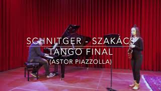 Video thumbnail of "Tango Final (A. Piazzolla) - Saxophone & Piano Duo"