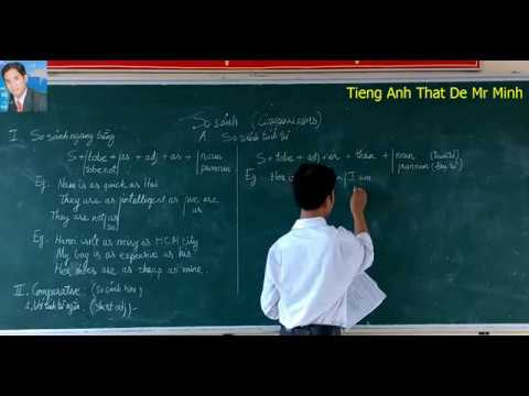 Video So sánh với tính từ -P1- So sanh ngang bằng va so sánh... - youtube