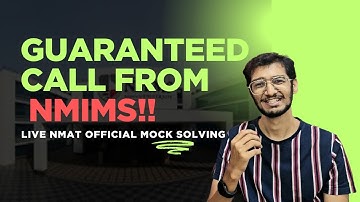 Get a GUARANTEED Call from NMIMS ✅ Official NMAT Mock Solving