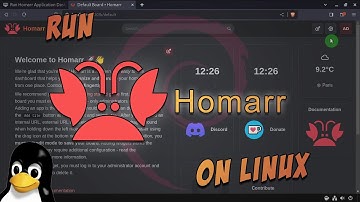 Run Homarr Application Dashboard on Linux
