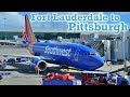 Full Flight: Southwest Airlines B737-700 Fort Lauderdale to Pittsburgh (FLL-PIT) ~ 3rd ed.