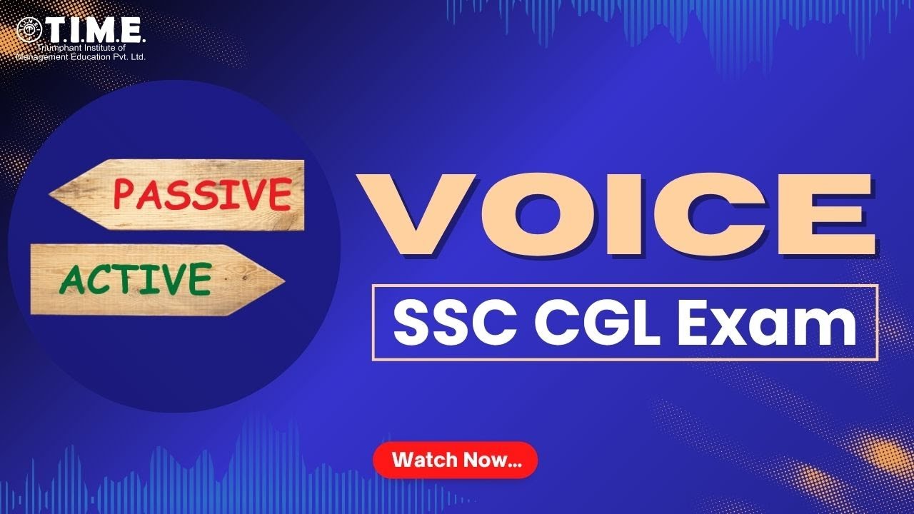 Active Voice & Passive Voice for SSC CGL Exam - YouTube