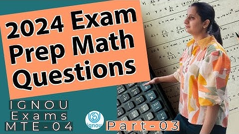 How To Prepare for IGNOU Term-End-Exam 2024 |IGNOU,MTE-04 | #ignou #exams2024#education