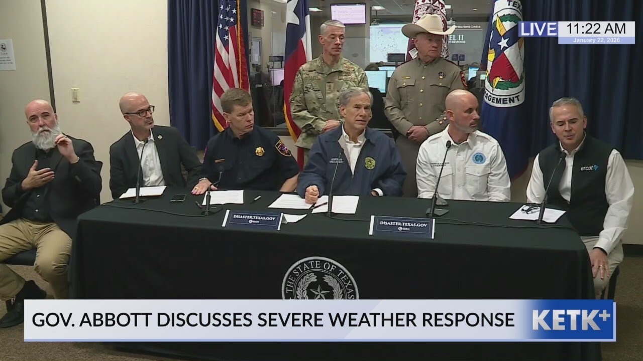 Watch Gov. Abbott's full press conference on severe weather response ...