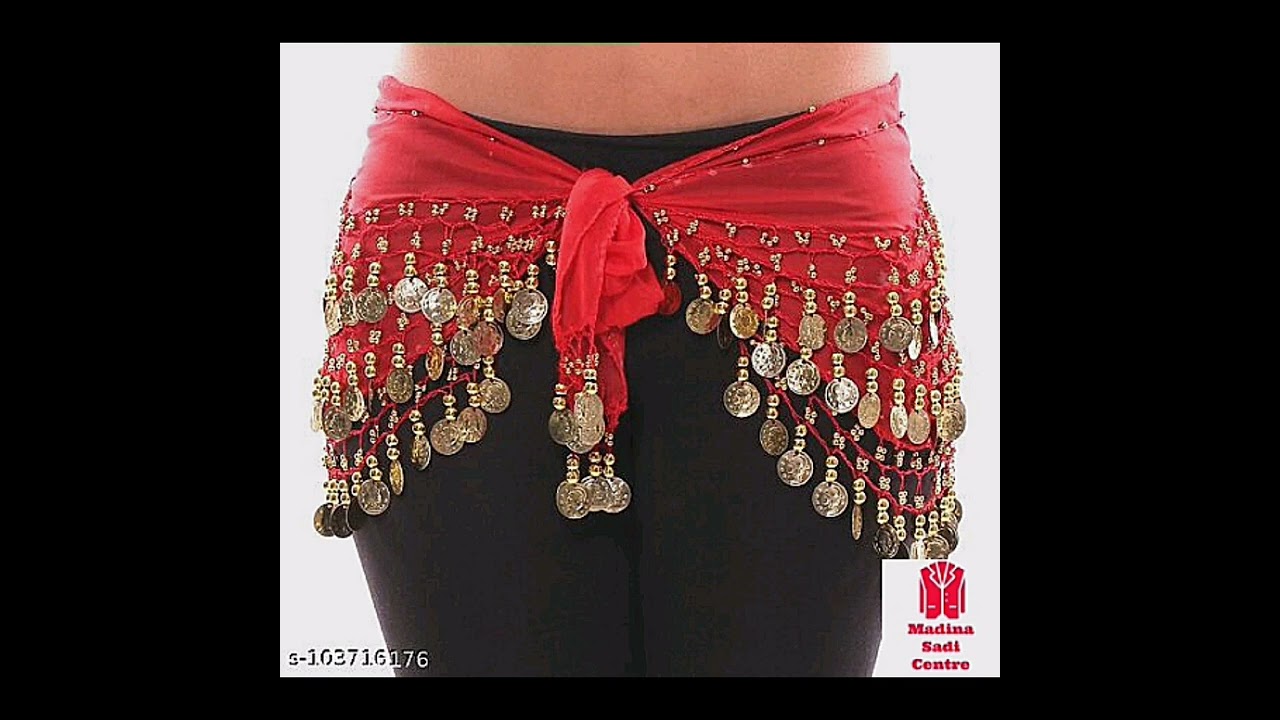 💖Flifghatfancy95 💄Premium  Black belly Dance Belt Hip Scarf  waistband belt💃