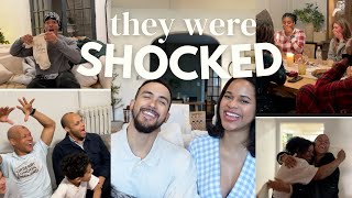 Telling Our Family And Friends That We Are Pregnant!! *best reactions*