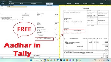 Aadhar in Ledger and Print - Free TDL for Tally | 83rd Tally Small but Smart Trick@LearnWell