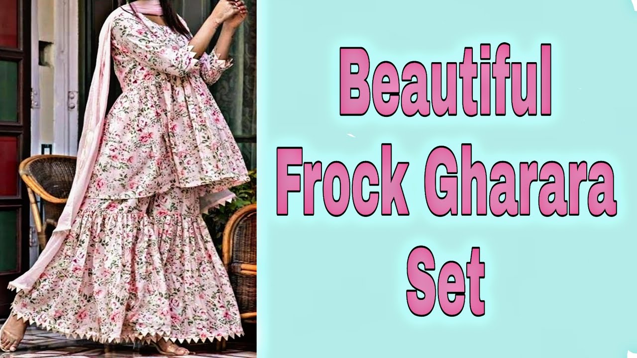 New frock kurti with sharara ideas | Frock suit ideas 2020 | Anarkali kurti  with gharara - YouTube