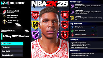 The NBA 2K26 MyPLAYER BUILDER - 7