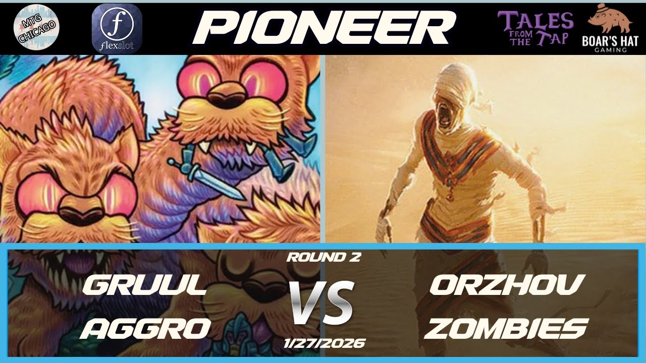 Груул Агрессив против Оржовских зомби [MTG Pioneer, раунд 2]