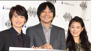 大森南朋、ちょんまげにスーツ「すぐになじんだ」　WEB映画「タイムスリップ！堀部安兵衛」完成披露試写会(3)